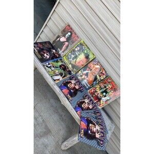 Vintage WWF WWE 11 Folders 1999 2 Pocket Folders Rare - Stone Cold, Sting, Edge